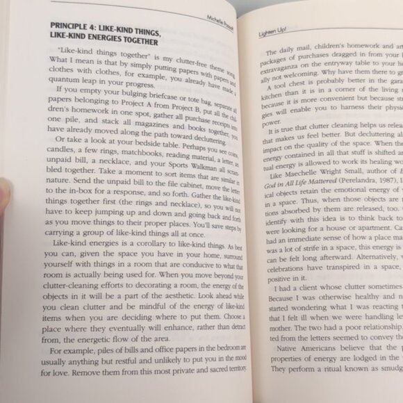 3/$20 Lighten Up Free Yourself from Clutter Self Help Hardcover Book - Picture 11 of 15
